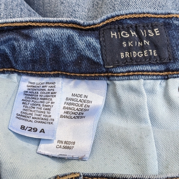 Lucky Brand Woman's High Rise Skinny Bridgete Jeans, 8/29 Ankle - Picture 10 of 10